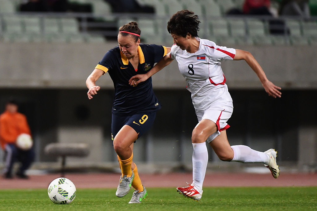 Caitlin Foord in action in the WOQ in Japan (Photo: Getty Images)