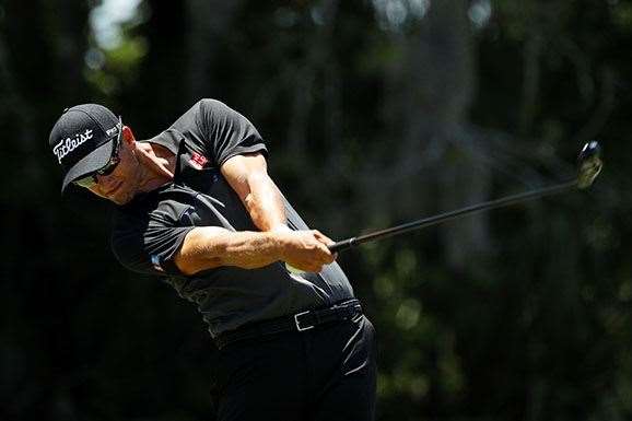 Adam Scott finished T12, eight shots behind Day. PHOTO: Mike Ehrmann/Getty Images.
