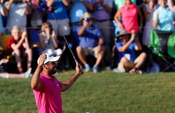 Jason Day celebrates winning The Players Championship. PHOTO: Sam Greenwood/Getty Images.