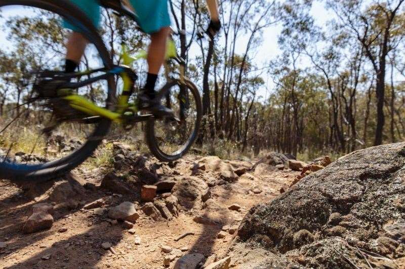 At the end of the Goldfields Bendigo Australian Mountain Bike The