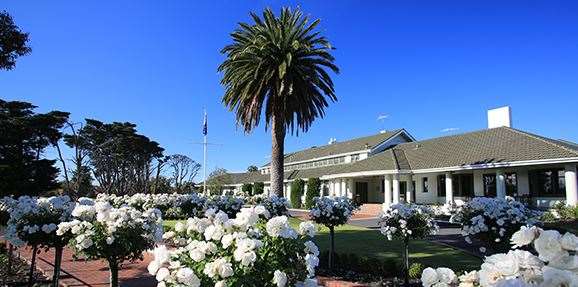 The beautiful Victoria clubhouse. PHOTO: Brendan James/Golf Australia magazine