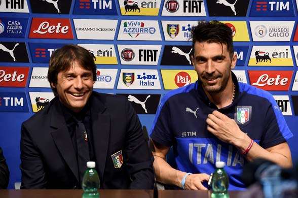 Antonio Conte wants to leave the Azzurri on a high before he takes the reigns at Chelsea. (Photo by Getty Images)