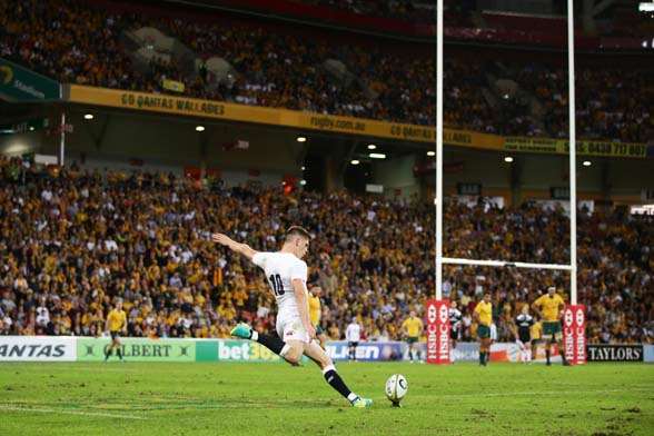 Owen Farrell's boot helped steer England to their victory. (Photo by Getty Images)