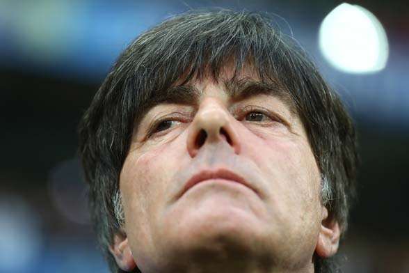 Joachim Loew, his mastermind brain and his infamous nsoe. (Photo by Getty Images)