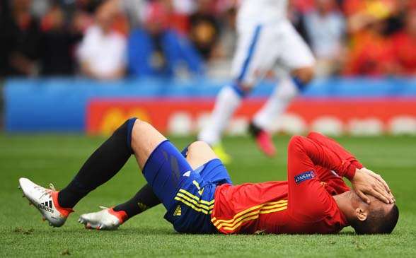 Alvaro Morata struggled to make the most of his opportunities against Czech Republic. (Photo by Getty Images)