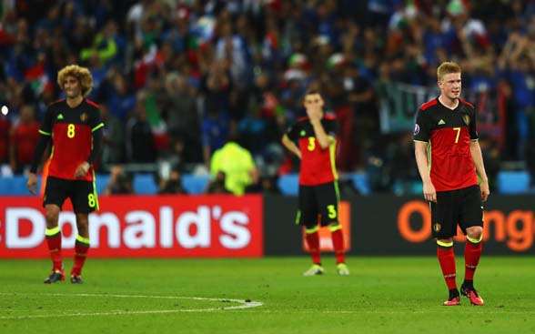 Kevin De Bruyne, one of the Belgian superstars who went missing against Italy. (Photo by Getty Images)