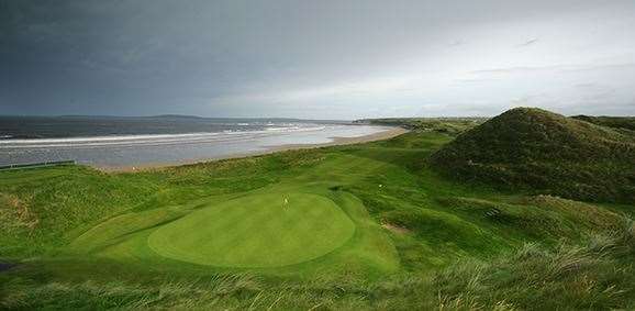 The green on the 385 yard par 4, 17th hole on the Old Course at Ballybunion Golf Club. PHOTO: David Cannon/Getty Images.