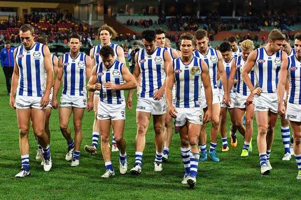 A mid season resurgence is needed at North Melbourne. (Photo by Getty Images)
