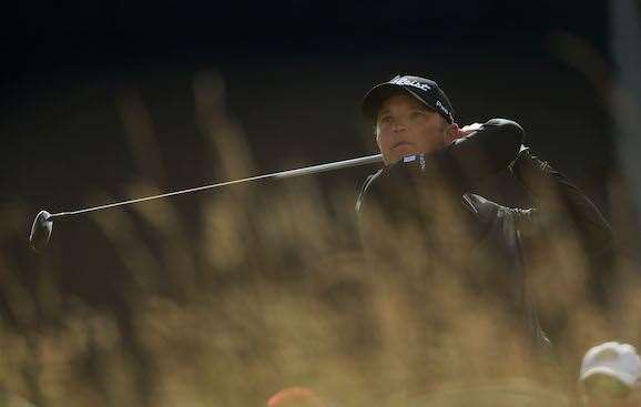 Matt Jones had a costly double bogey on th 11th in his opening round. PHOTO: Mike Ehrmann/Getty Images.