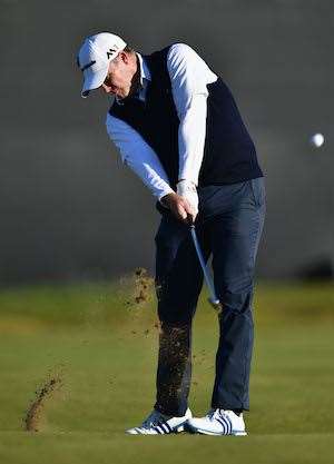 Marcus Fraser finished one over but is frustrated with his ball-striking. PHOTO: Stuart Franklin/Getty Images.