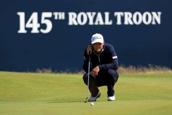 Matt Jones was happy with his opening round, despite two double bogies that tarnished his scorecard. PHOTO: Matthew Lewis/Getty Images.