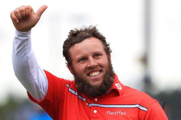 English cult-hero Andrew Johnston acknowledges the crowd after his round of 70. PHOTO: Matthew Lewis/Getty Images.