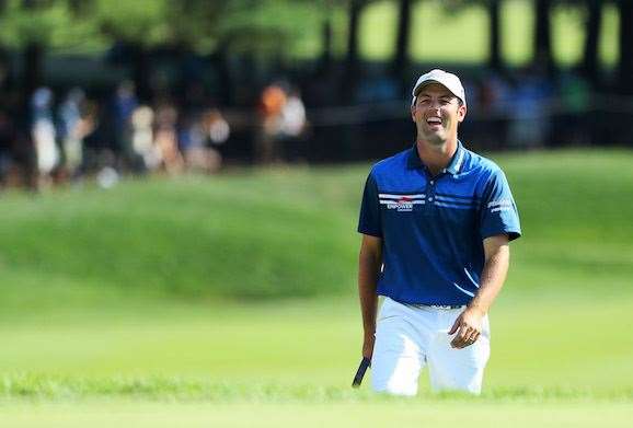 American Robert Streb fired a 63, the 30th in major history, to move to the top of the leaderboad alongside Jimmy Walker. PHOTO: Andrew Redington/Getty Images.