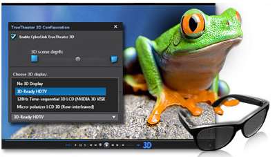 PowerDVD 10 promises to play standard DVDs in 3D, as well as including support for 3D Blu-ray playback