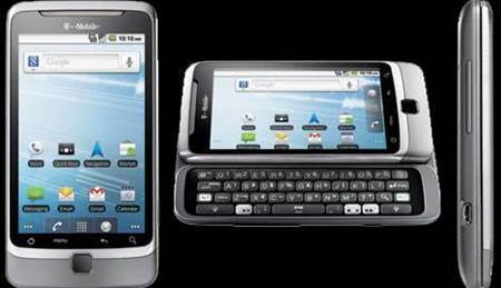 The Desire Z: slightly lesser powered than the Desire HD, with a 5 megapixel camera capable of HD recording