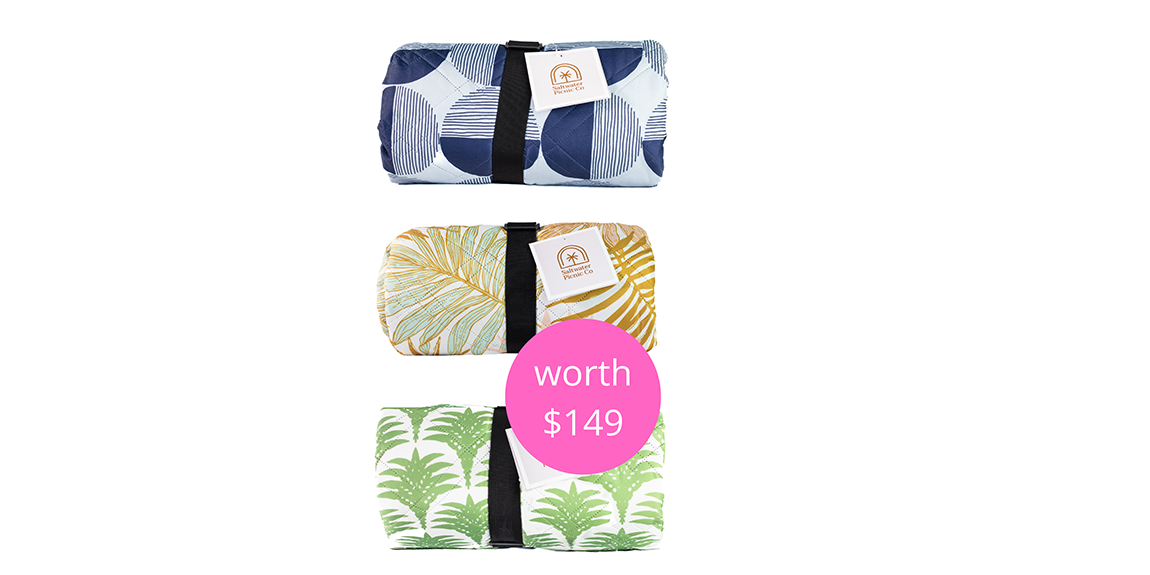 WIN A Deluxe Saltwater Picnic Co Rug, Valued At 149 Prevention Australia