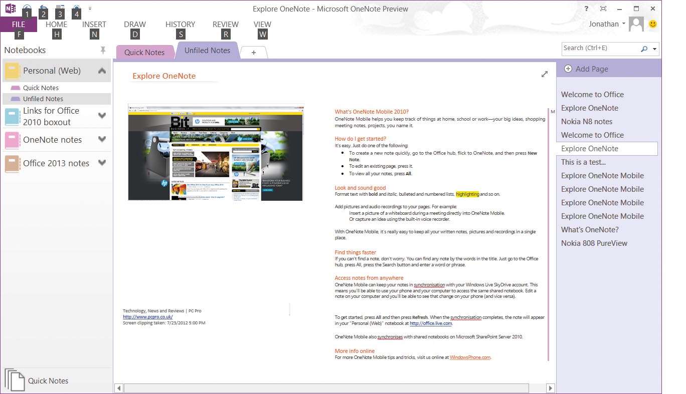 Onenote 2013 Still Excellent For Note Taking Software - 