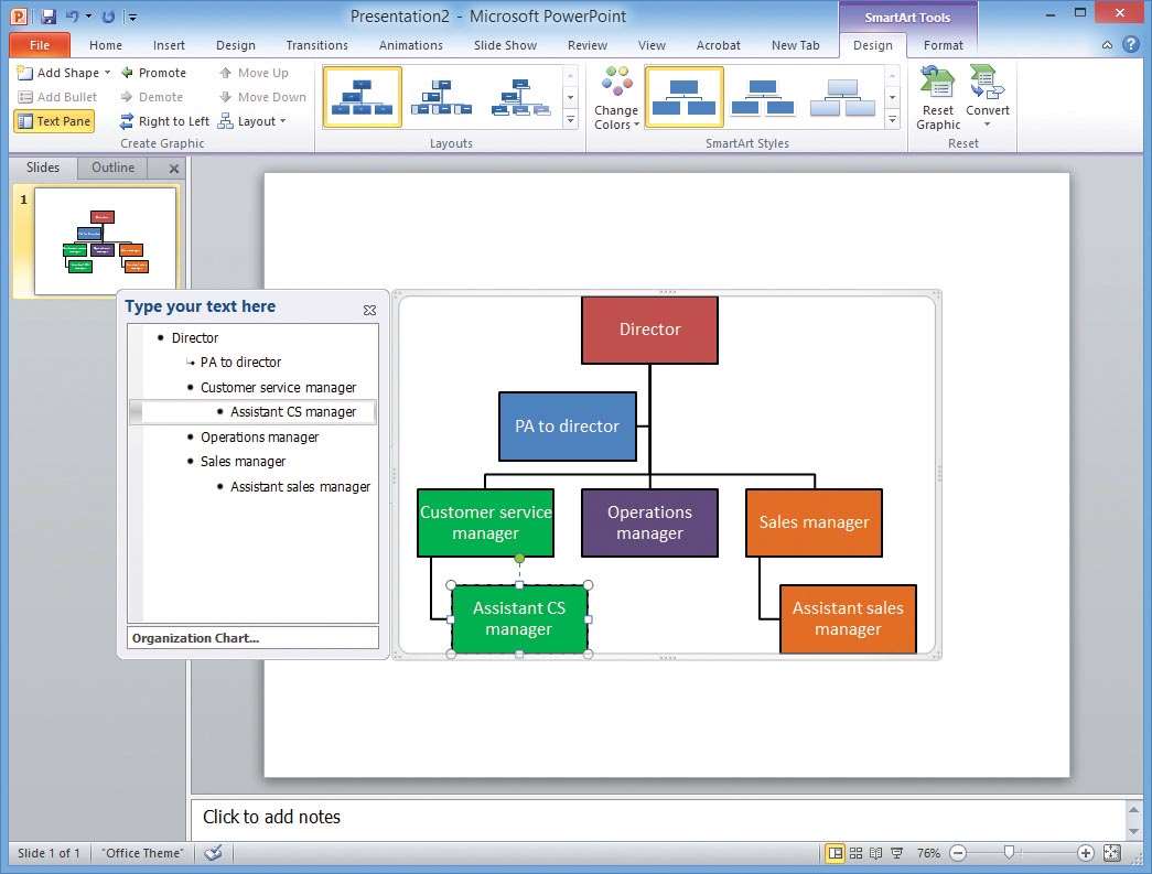 types of microsoft presentation