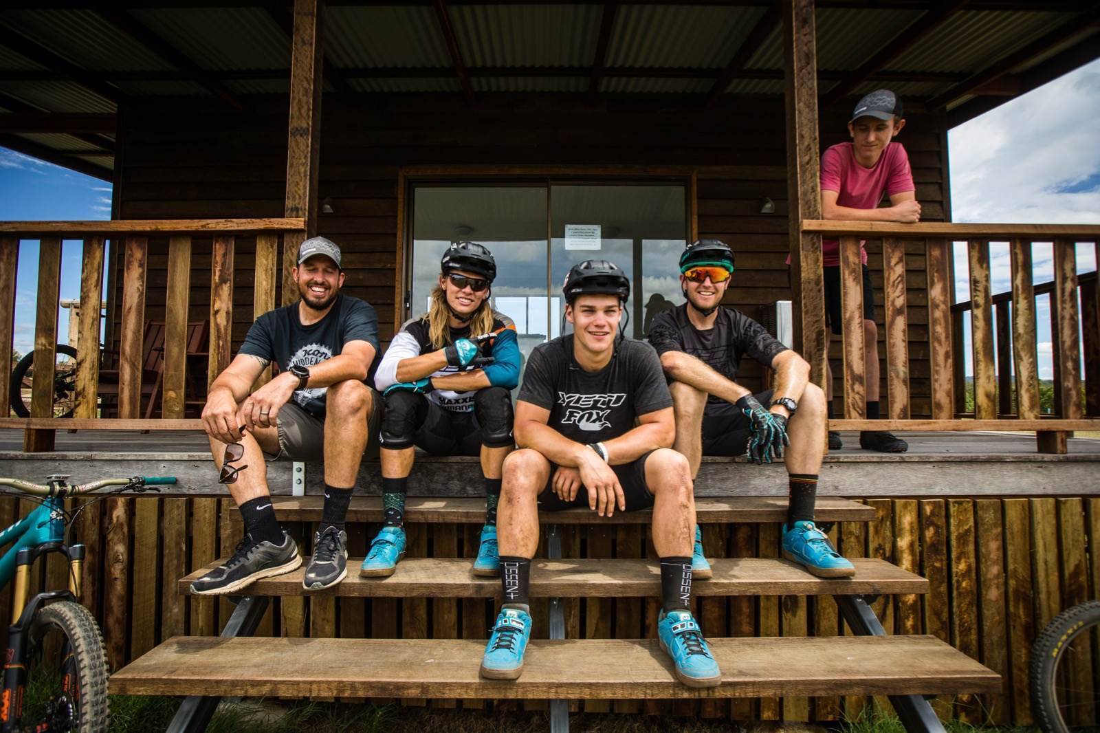 The Yeti Factory Enduro team tear up Hidden Vale Australian Mountain