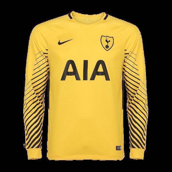 tottenham shirt nike longsleeve shirt yellow goalkeeper aia 17/18 home s. L