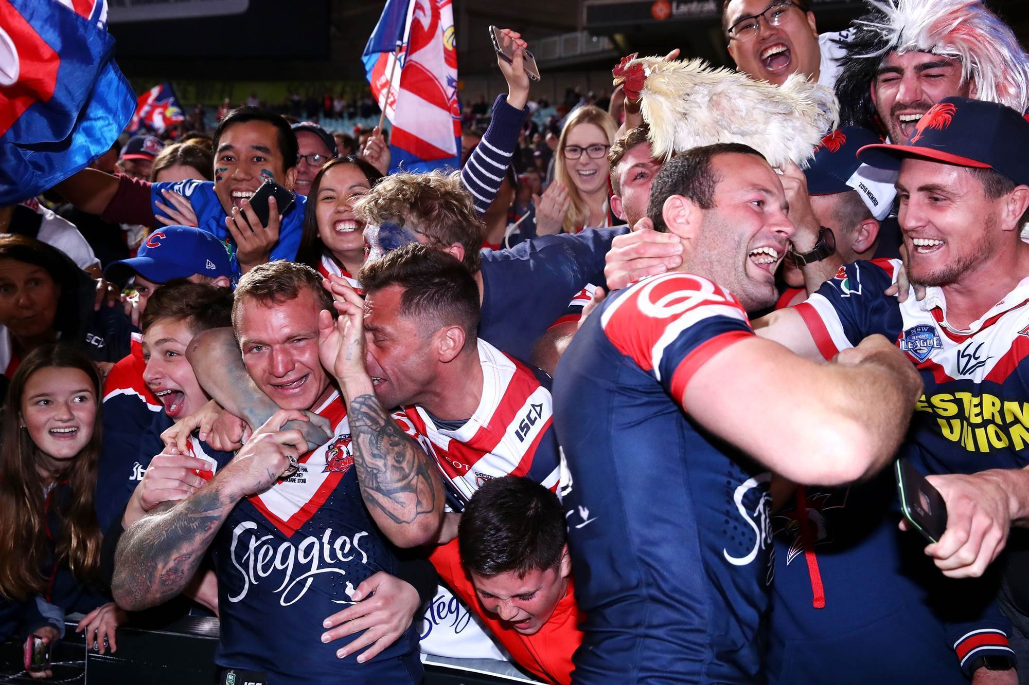 Pic special: Roosters and fans celebrate triumph! - League - Inside Sport 