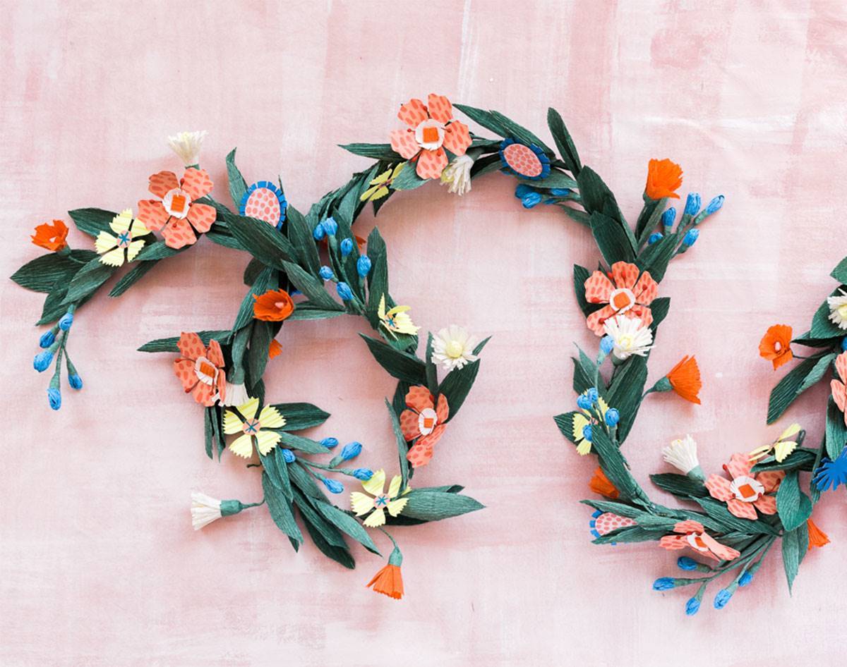 Diy Paper Flower Garland • Craft • Frankie Magazine • Australian ...