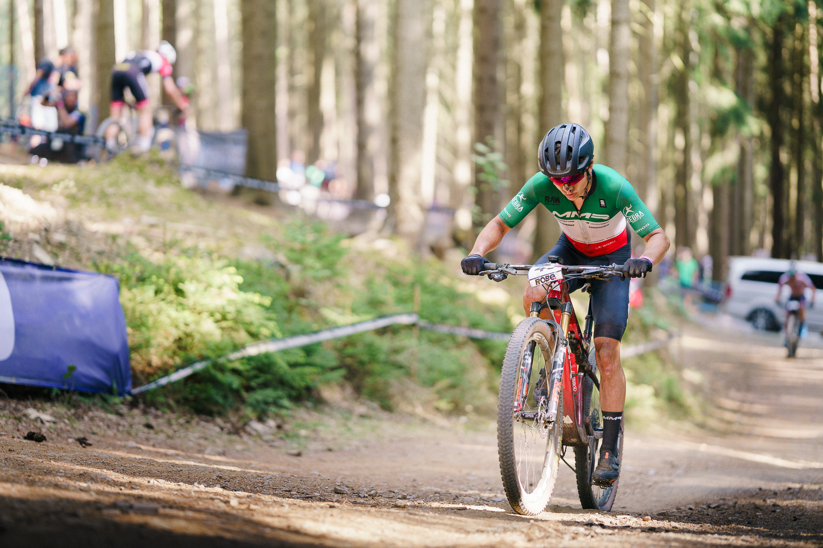 Bec McConnell wins the Nove Mesto XCO World Cup
