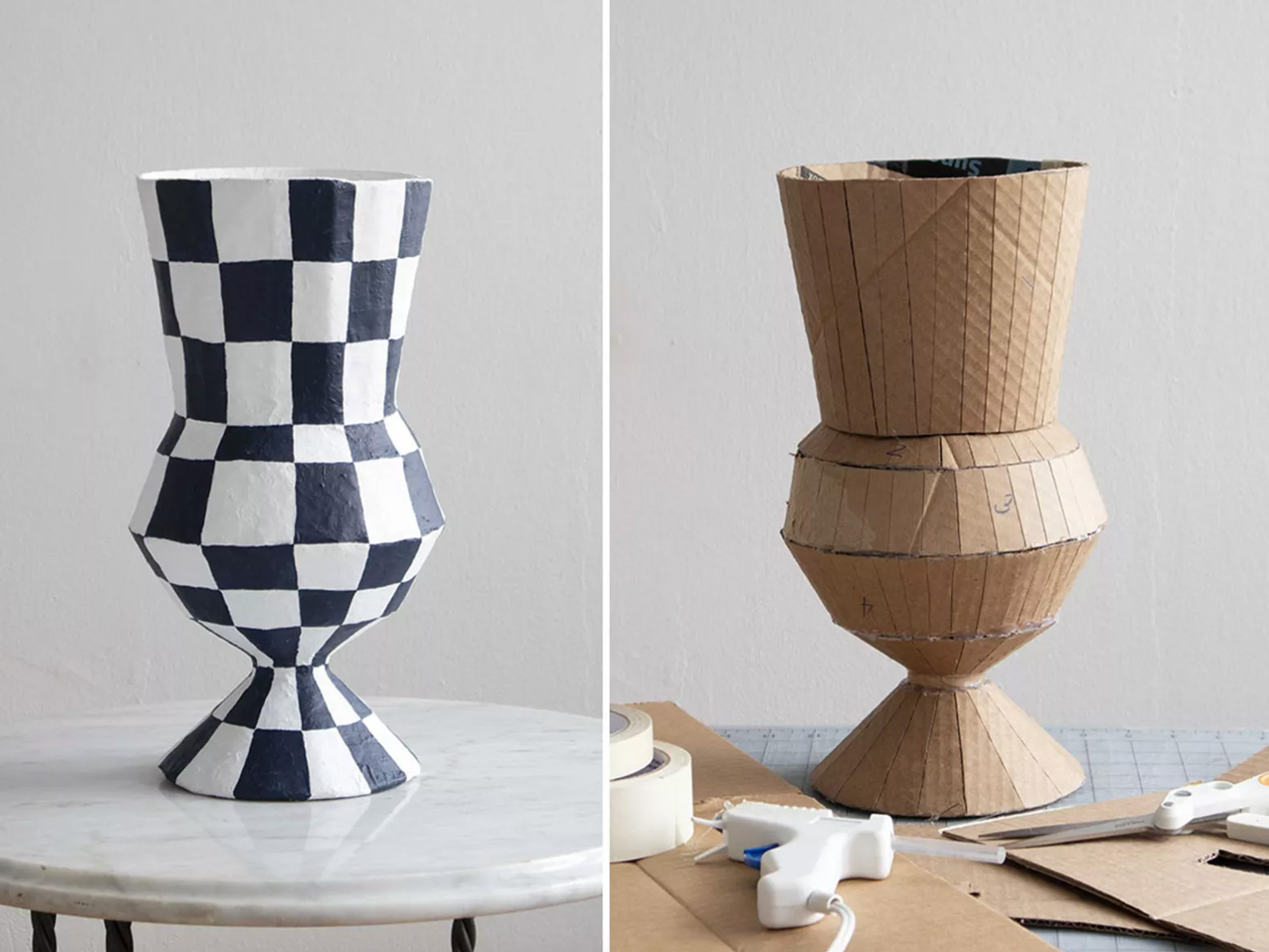 frankie exclusive diy: papier-mâché vases • craft • frankie magazine •  australian fashion magazine online