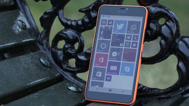 Microsoft Lumia 640 XL review: Front, facing left