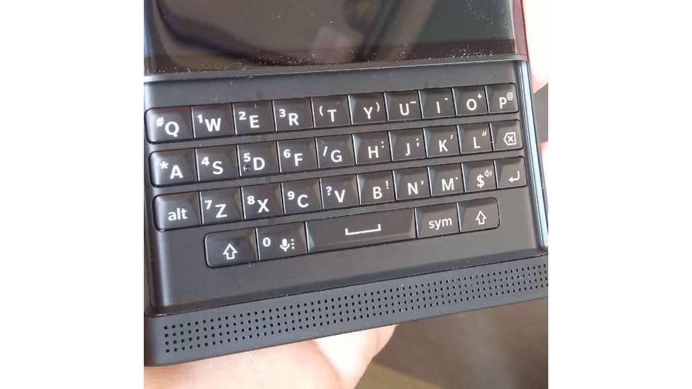 BlackBerry Venice Android keyboard BlackBerry Venice Android keyboard