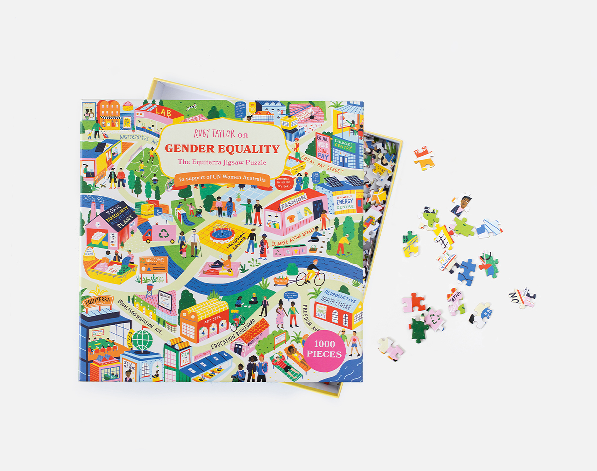 win a gender equality puzzle illustrated by ruby taylor - Vimarsana News