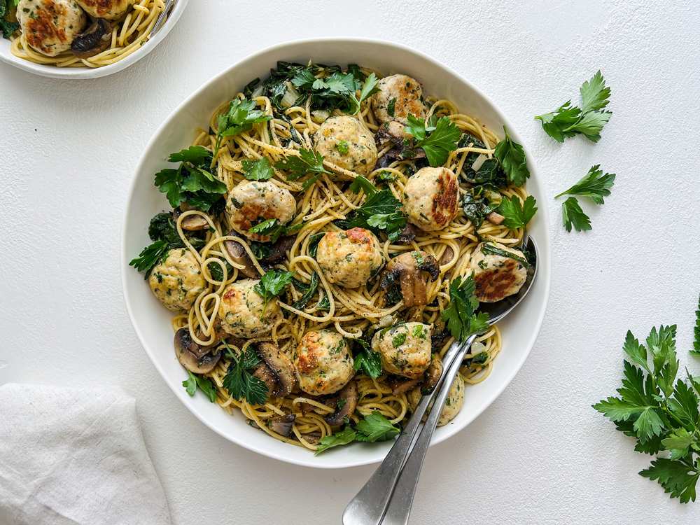 Chicken & Ricotta Meatball Spaghetti Recipe