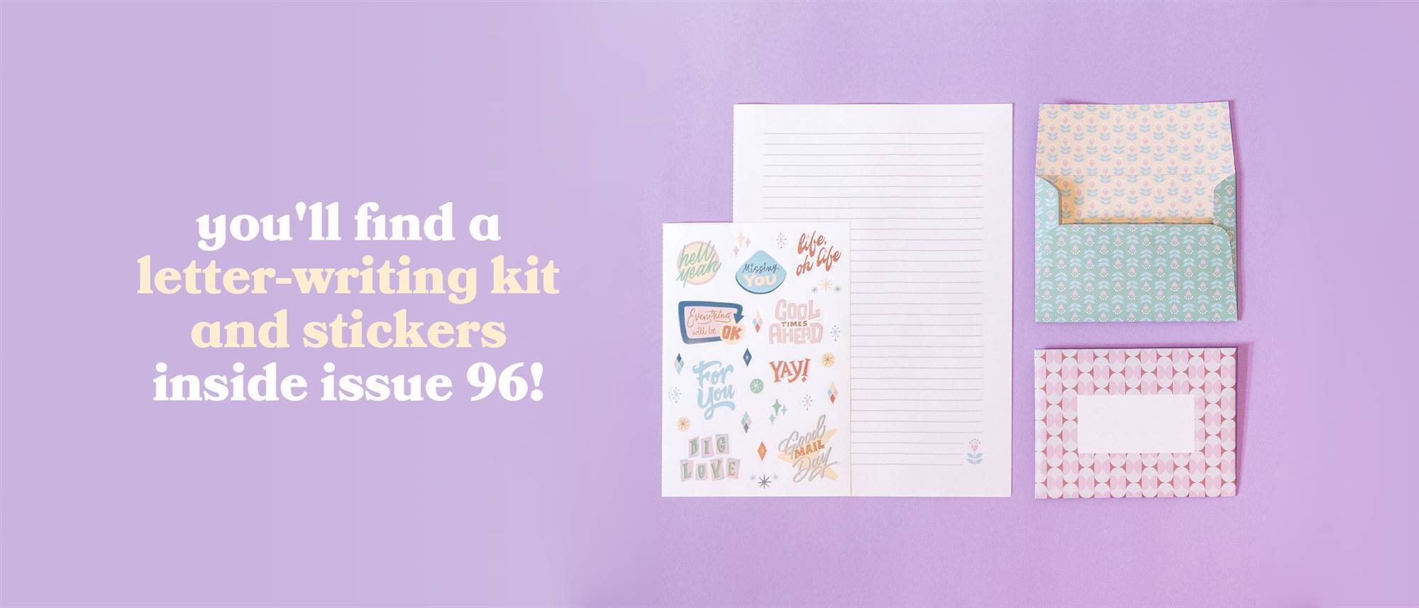 96 - letter kit and stickers