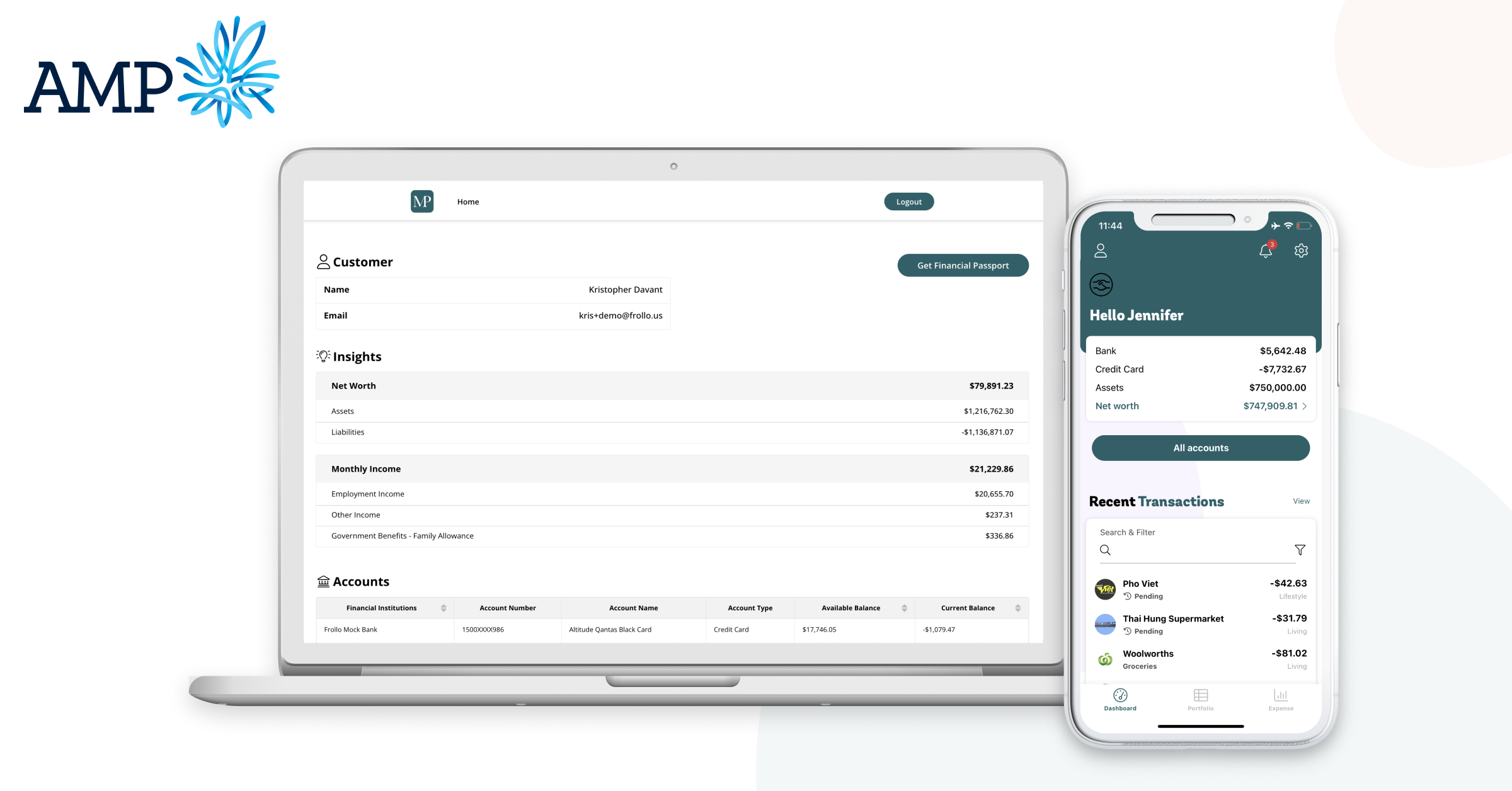 AMP Advice offers Frollo to advisers and brokers Finance Software
