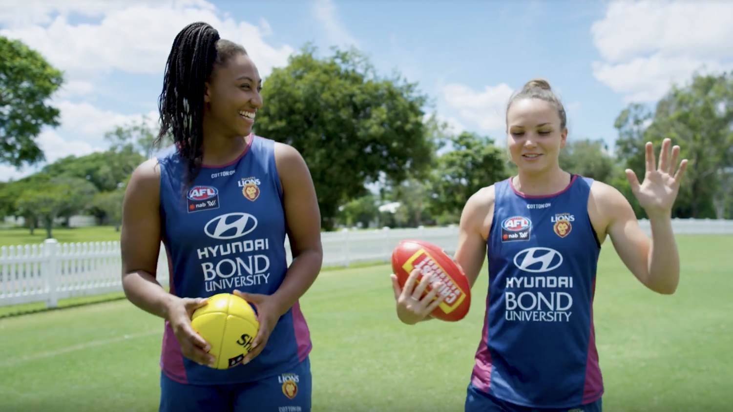 Brisbane Lions Duo And Their Aflw Dream Afl The Womens Game Australias Home Of Womens