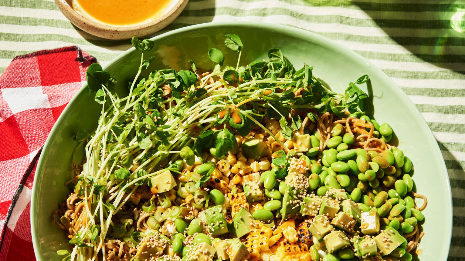 Soba Salad Recipe with Edamame and Corn Food Prevention Australia