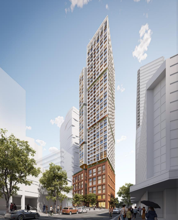 Tower could be cantilevered over Telstra exchange