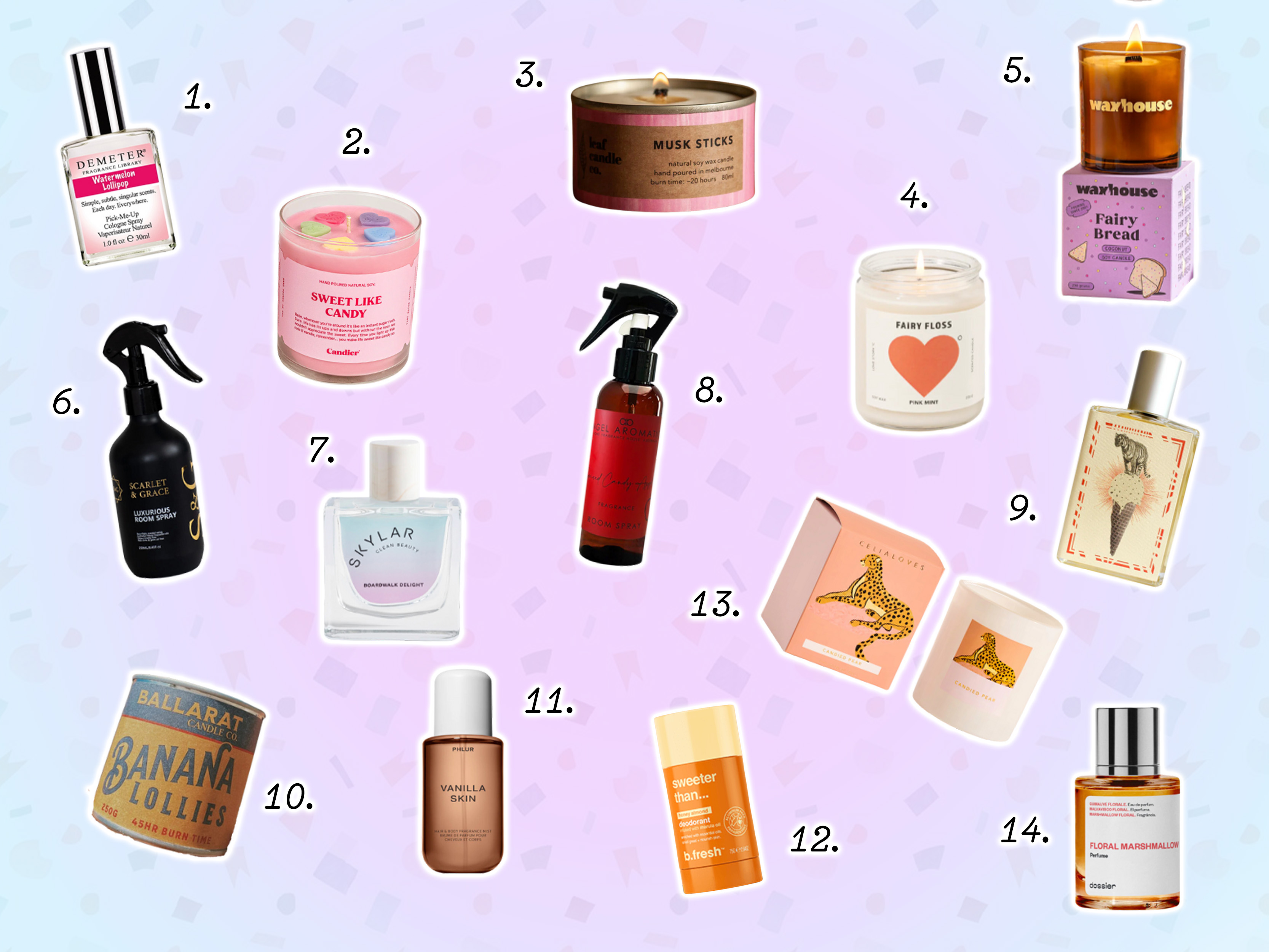 14 sweet and candy-scented candles, perfume and sprays • interiors ...