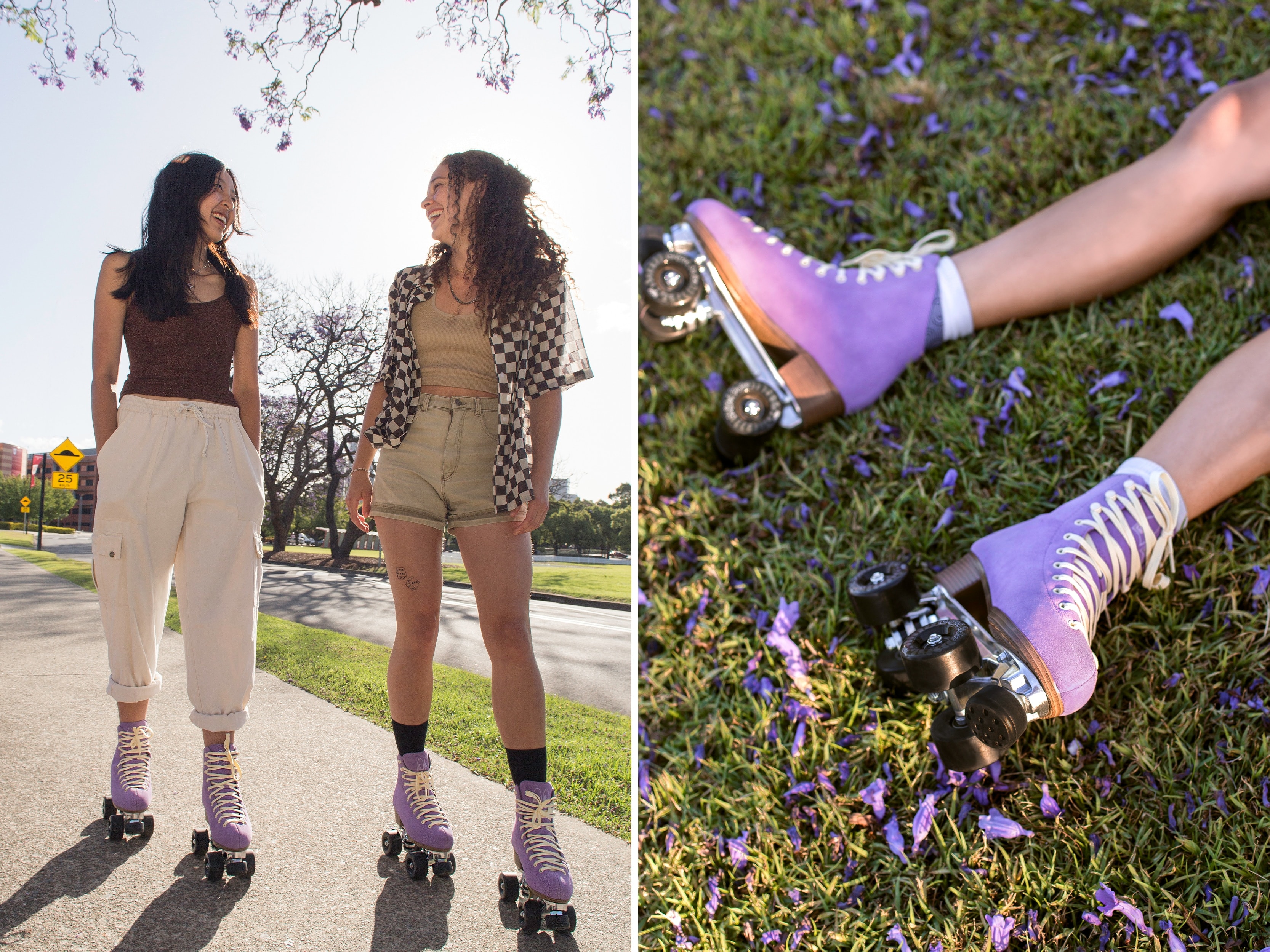 win a pair of jacaranda roller skates by chuffed skates • fashion