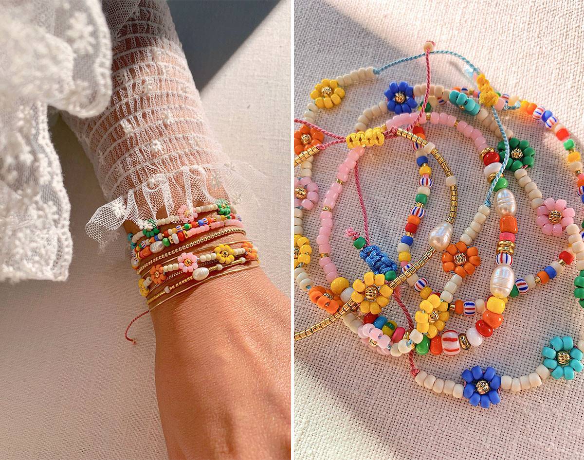 diy beaded daisy bracelet • craft • frankie magazine • australian fashion  magazine online
