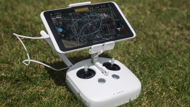 DJI Phantom 3 Professional review: The new flight controller can hold large tablets as well as phones