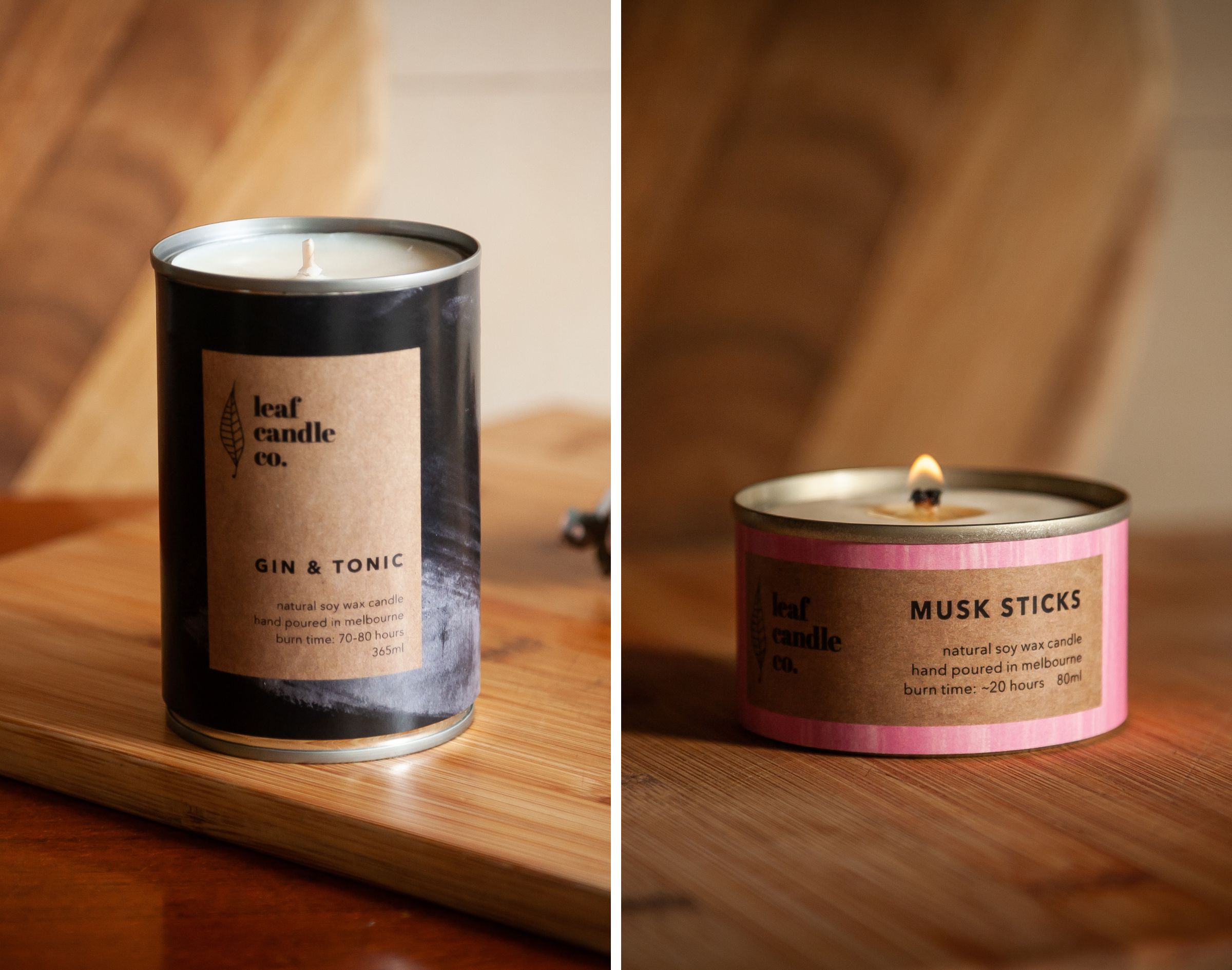 get in on this neat giveaway (and discount) to leaf candle co