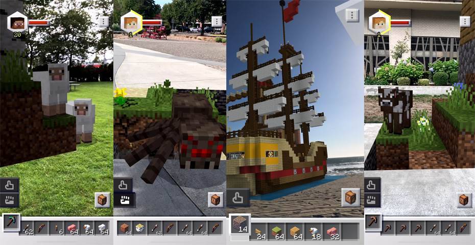 Minecraft Earth Screenshots on iOS 