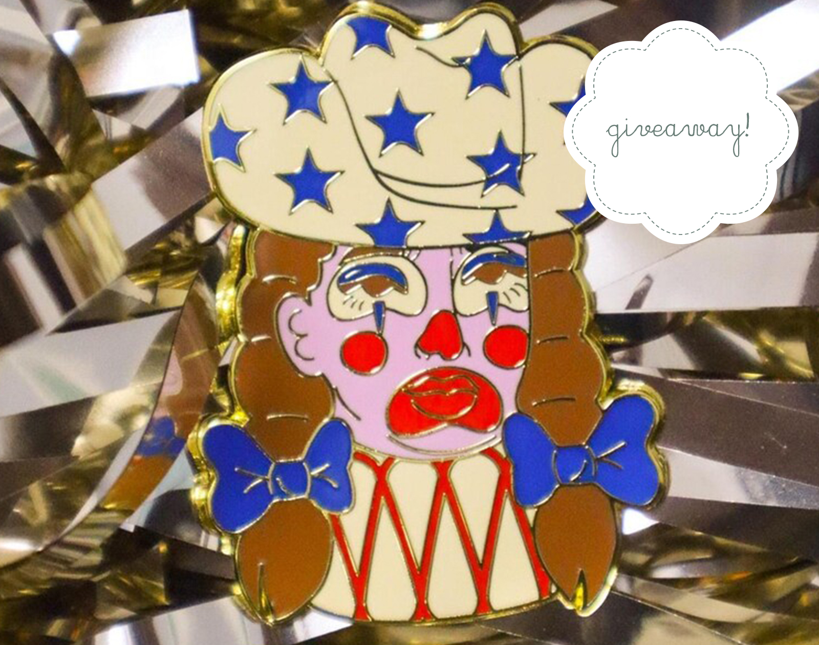 Pinheaded Clown enter for your chance to win this snazzy clown pin • design • frankie ...