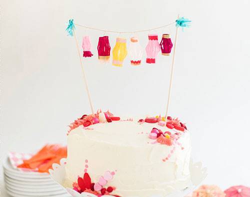 spruce up a cake with some diy paper lanterns • craft • frankie ...