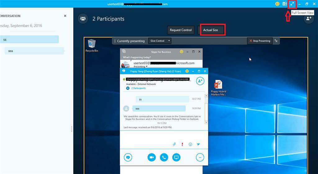 skype share screen