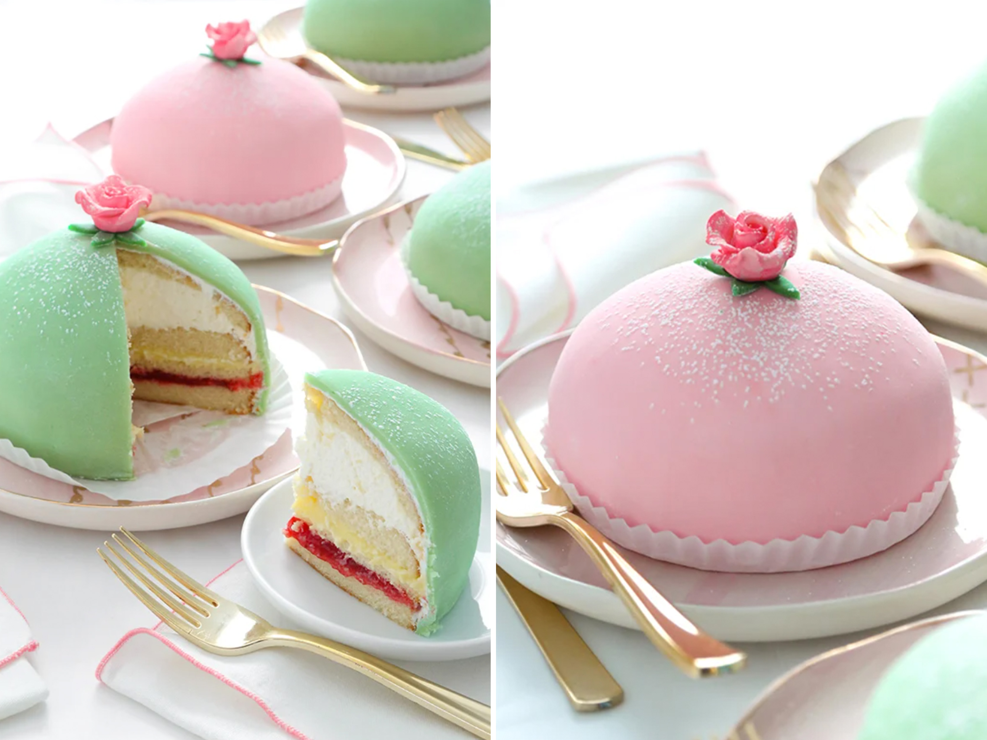 Princess Cake (Custom marzipan color or larger size) | Berolina Bakery