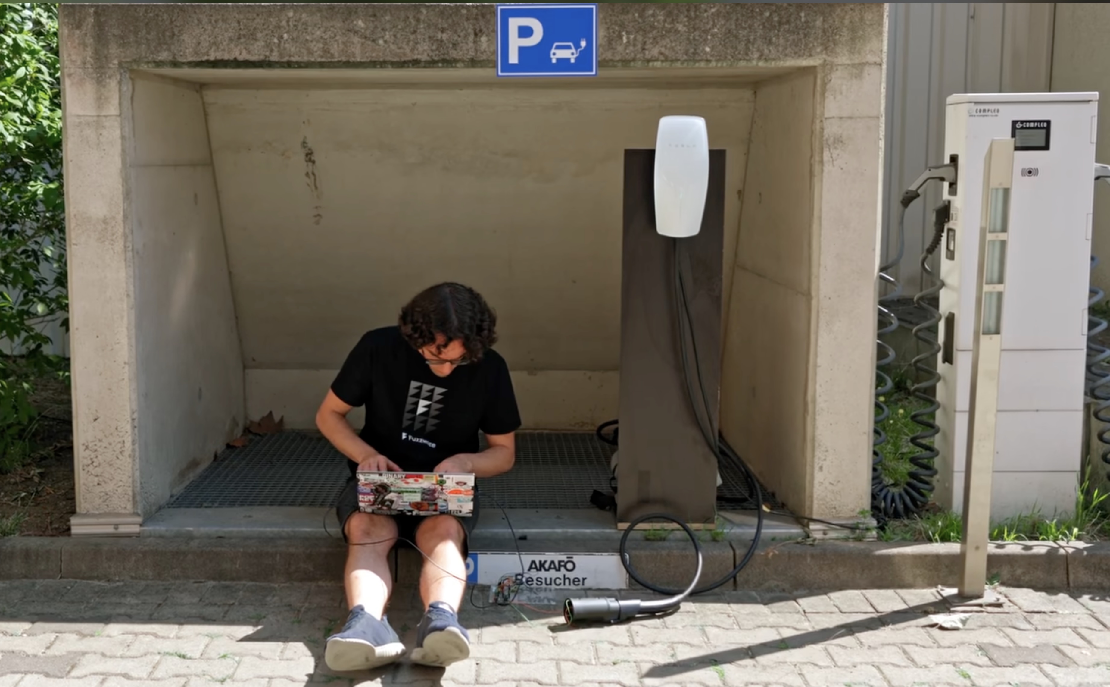 Researchers chain Tesla charger bug into a four-vendor EV worm