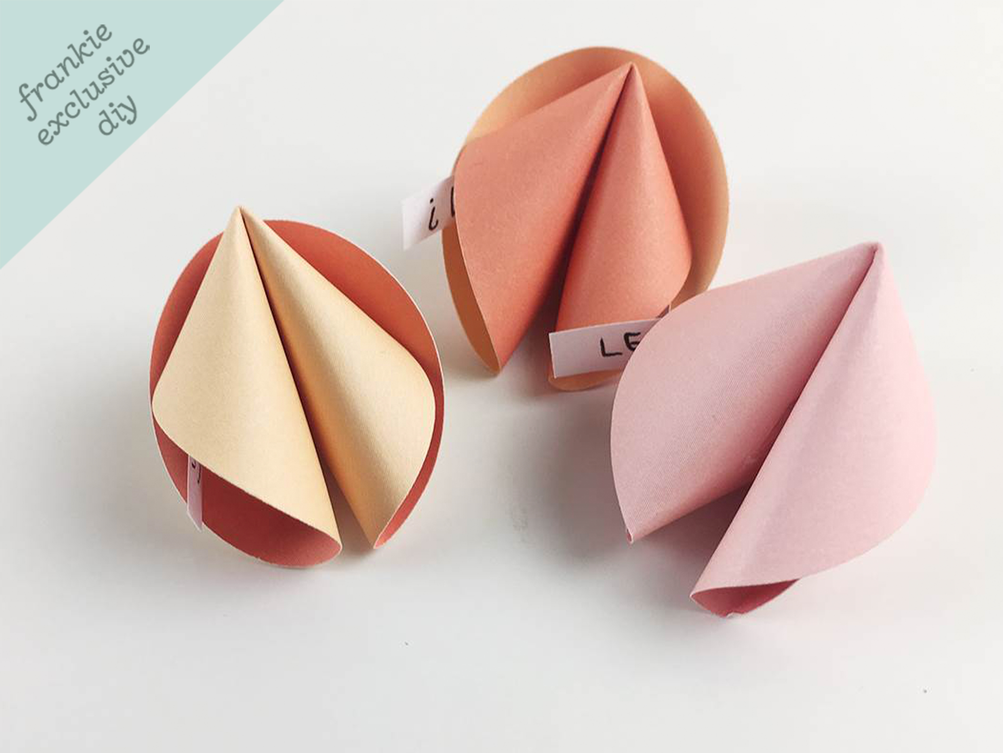 Paper Mache Fortune Cookie Surprise