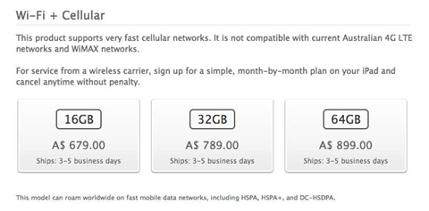 Aussie pressure forces Apple to drop 4G iPad claim